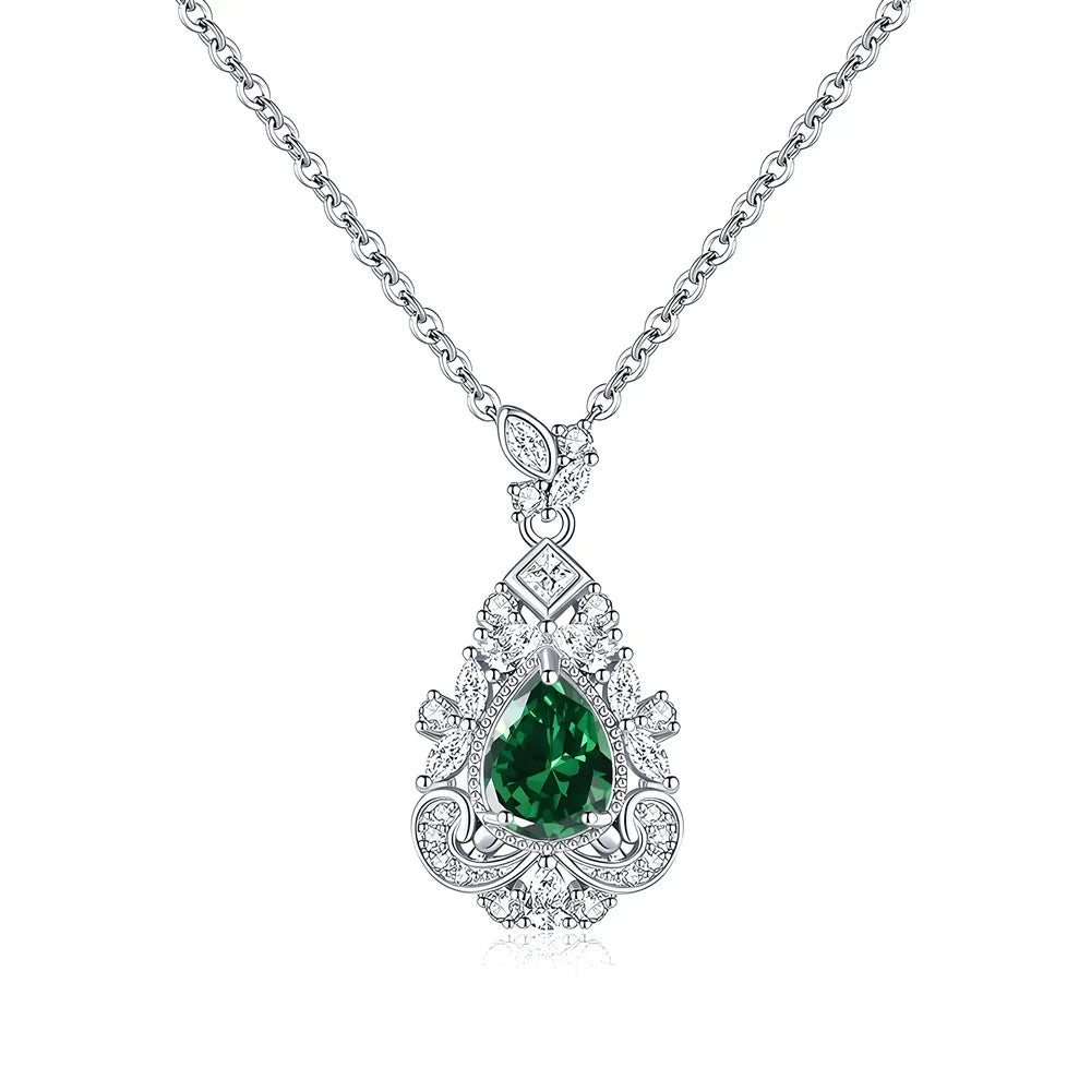 MuShan Jewelry 925 Sterling Silver Necklace Pendant Chain HCD Diamonds Minimalist Style Luxury Jewelry Women Necklaces Jewelry