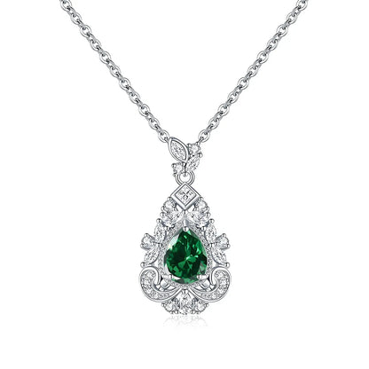 MuShan Jewelry 925 Sterling Silver Necklace Pendant Chain HCD Diamonds Minimalist Style Luxury Jewelry Women Necklaces Jewelry