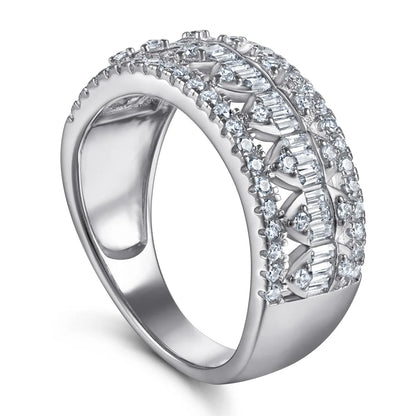 Anillos de banda de plata de ley 925 de MuShan Jewelry, anillo de compromiso, anillos de banda de circonita cúbica 7A, regalo romántico de aniversario para mujer