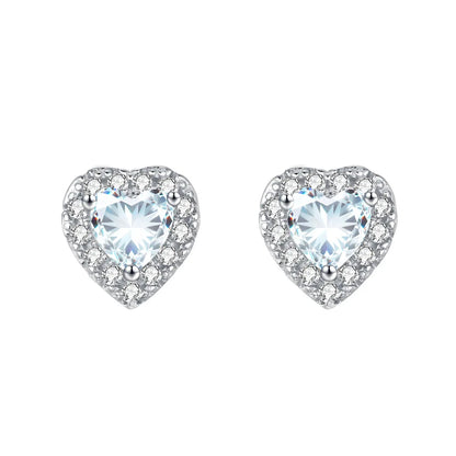 MuShan Jewelry 925 Sterling Silver Stud Earrings Drop HCD Gemstones Bachelorette Gift Best Friend Gift Women Earring Fine Jewelr