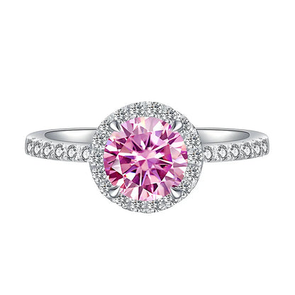 MuShan Jewelry 925 Sterling Silver Ring Wedding Band High Carbon Diamond Birthday Gift Trendy Style Women Rings Fine Jewelry