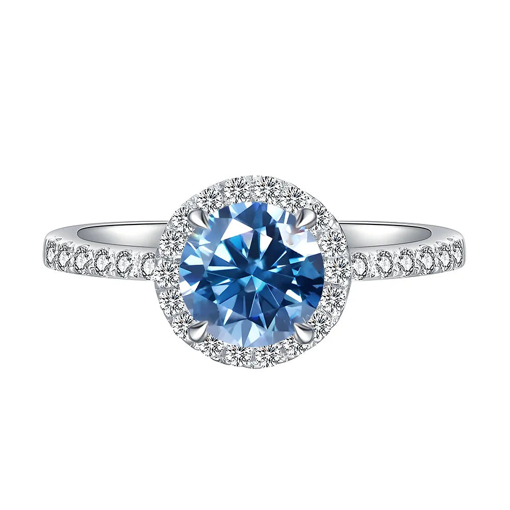 MuShan Jewelry 925 Sterling Silver Ring Wedding Band High Carbon Diamond Birthday Gift Trendy Style Women Rings Fine Jewelry