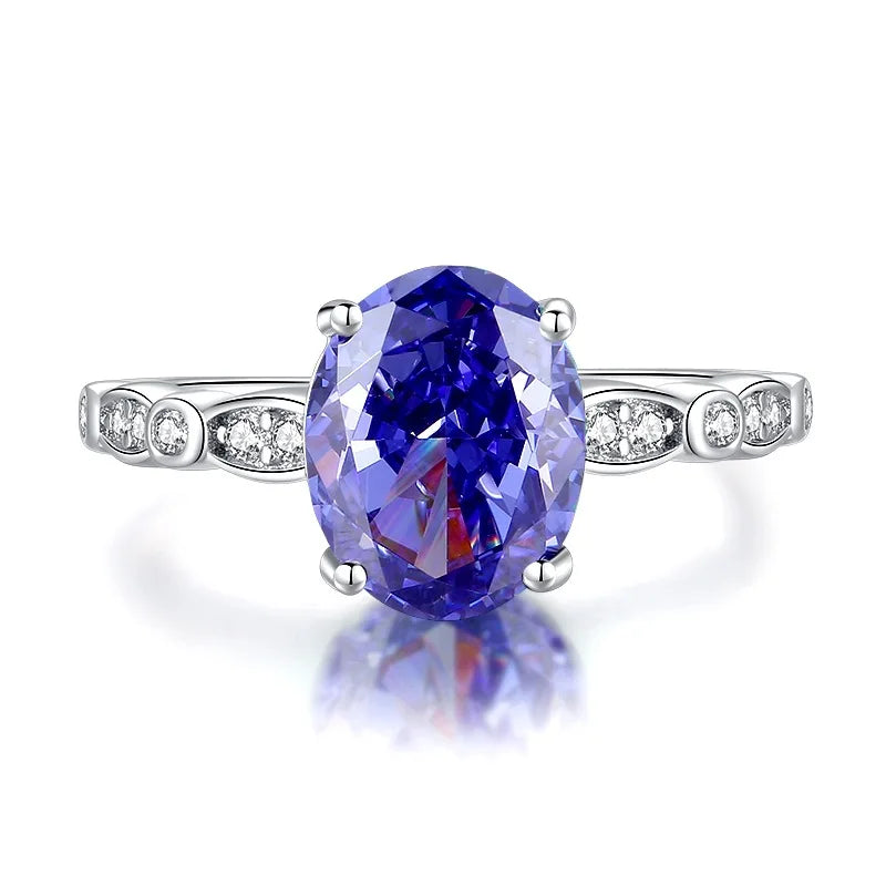 Bague de marque MuShan en argent sterling 925 avec diamant haut carbone (HCD) pour femme, plaquée rhodium, bijou de joaillerie