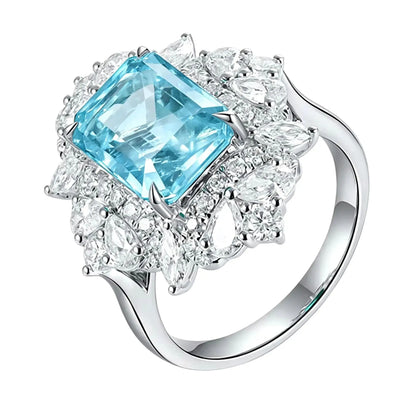 MUSHAN Custom Luxury 18k Gold Jewelry 925 Sterling Silver Ring Lab Grown Emerald Ruby Sapphire Ring Band for Women Fine Jewelry