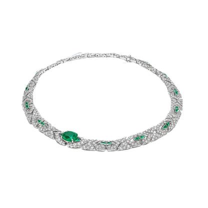 MuShan Jewelry 925 Sterling Silver Necklace Designer HCD Gemstones 5A CZ Gemstones Love 925 Sterling Silver Necklace Accessories