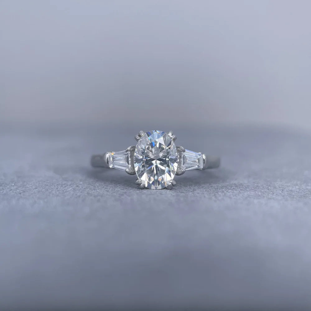 Bague pour femme MuShan en argent sterling 925 avec moissanite VVS, bijou tendance plaqué or 18 carats, bague fine brevetée MST