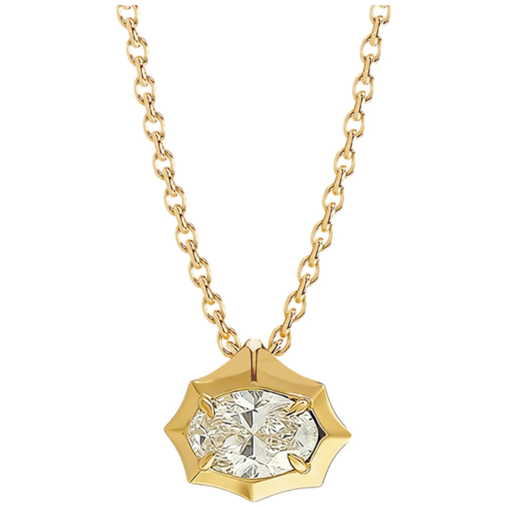 MUSHAN Luxury Jewelry 925 Sterling Silver Necklace Pendant Women 2ctw Moissanite Diamond D Color VVS Luxury Necklace Accessories