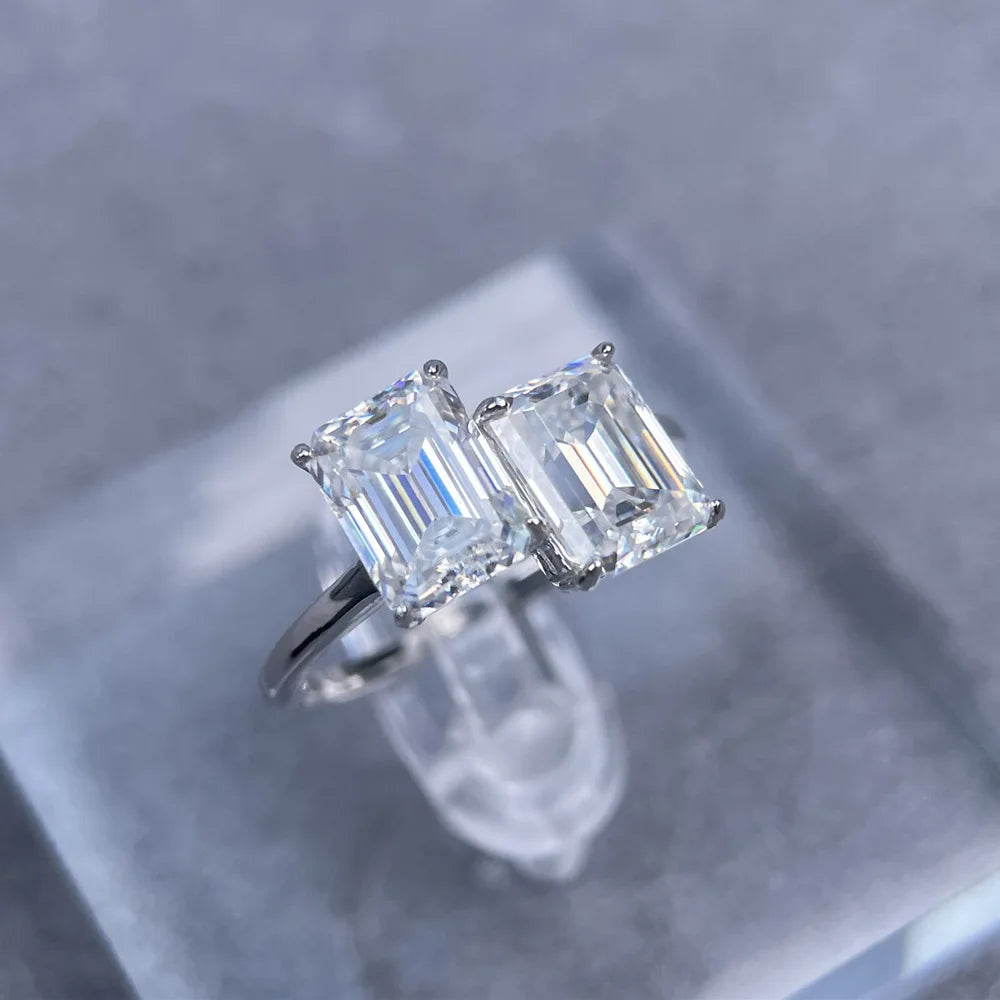 Bague MuShan Brand Jewelry en argent sterling 925, bague artisanale avec moissanite VVS pour partenaire, plaquée or 18 carats, bijou breveté MST