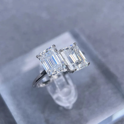 Bague MuShan Brand Jewelry en argent sterling 925, bague artisanale avec moissanite VVS pour partenaire, plaquée or 18 carats, bijou breveté MST