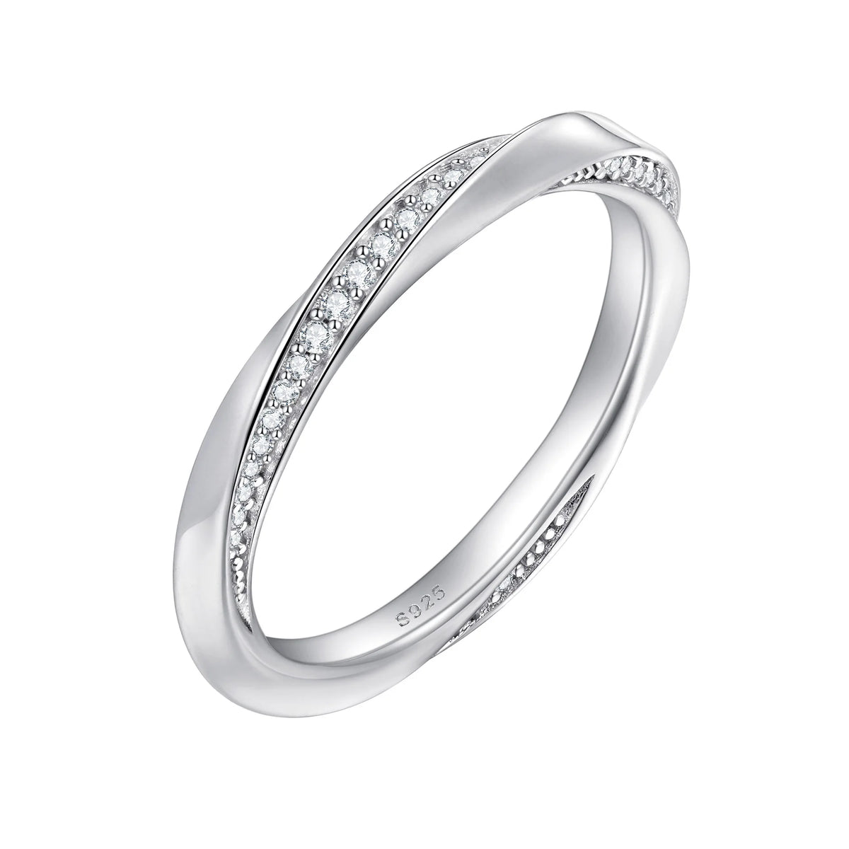 Anillo de plata de ley 925 marca MuShan con circonita de grado 7A, corazón romántico para dama, joyería fina bañada en rodio