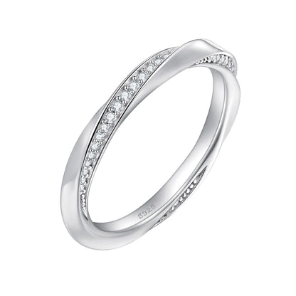 Anillo de plata de ley 925 marca MuShan con circonita de grado 7A, corazón romántico para dama, joyería fina bañada en rodio