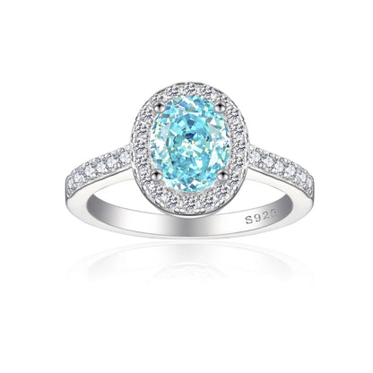 MuShan Jewelry 925 Sterling Silver Ring Wedding Band High Carbon Diamond Classic Style Glamorous Style Women Rings Fine Jewelry