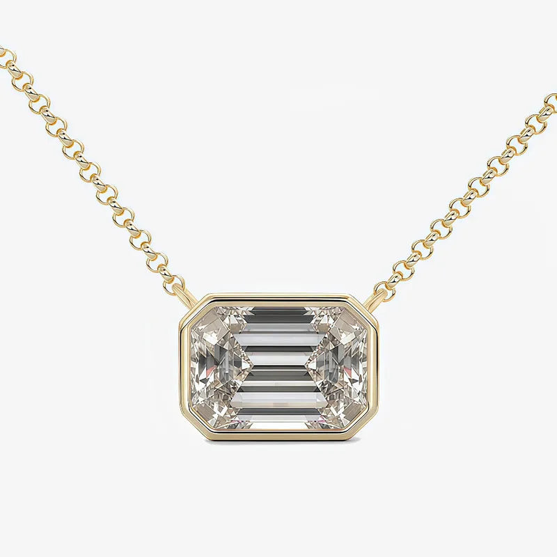 MUSHAN Bespoke Jewelry 925 Sterling Silver Necklace Moissanite D Color VVS Fine Opulent 925 Sterling Silver Pendants Diamond