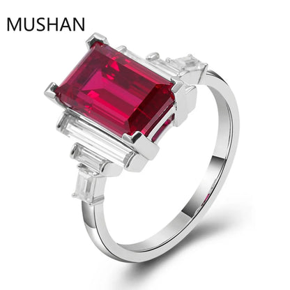 MUSHAN Luxury Custom 14K 18K Gold Rings Band Jewelry With Moissanite Diamond Lab Grown Gemstones Diamond Wedding Ring For Women