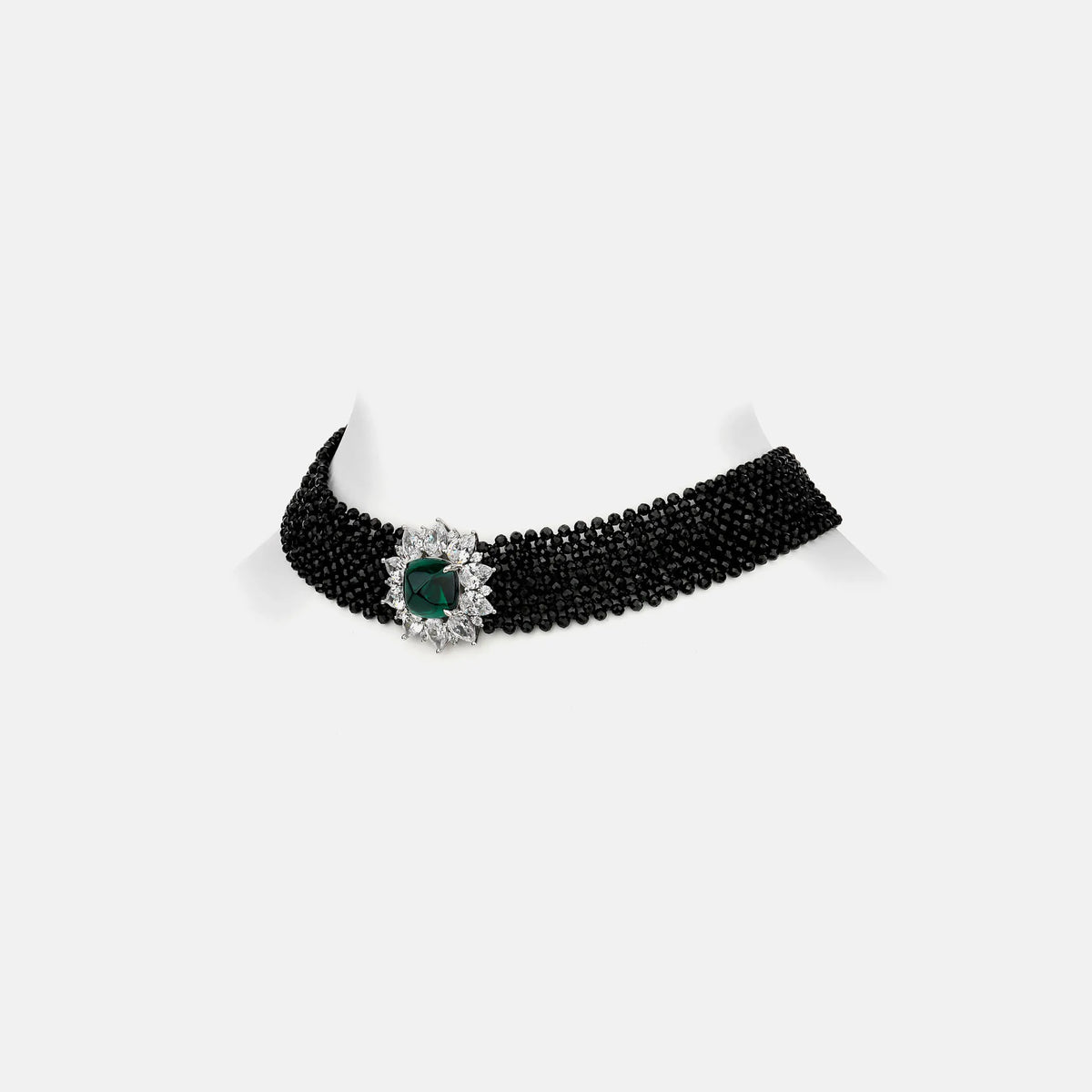 Collar de plata de ley 925 de la marca MuShan, con esmeralda creada en laboratorio de corte ovalado, regalo elegante para mujer, chapado en oro de 18 quilates, collar de aniversario