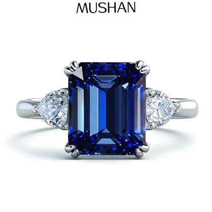 MuShan Jewelry 925 Sterling Silver Ring Wedding Band High Carbon Diamond Romantic Style Timeless Style Women Rings Fine Jewelry