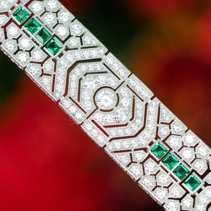 MuShan Jewelry 925 Sterling Silver Bangle 5A CZ Gemstones HCD Gemstones Designer 925 Sterling Silver Bracelet Accessories