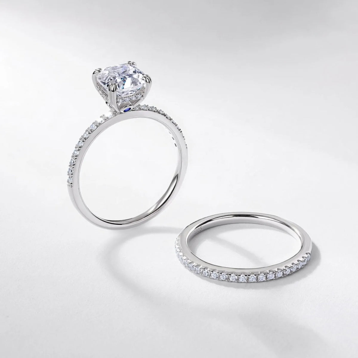 MUHAN Luxury Jewelry  925 Sterling Silver Ring Wedding Band  Women GRA Certificate Moissanite Diamond Rings D Color Fine Jewelry