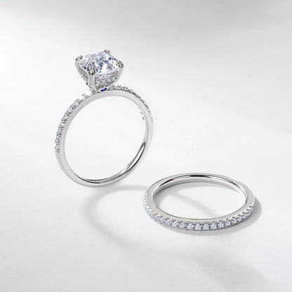 MUHAN Luxury Jewelry  925 Sterling Silver Ring Wedding Band  Women GRA Certificate Moissanite Diamond Rings D Color Fine Jewelry
