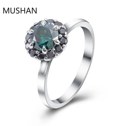 MUSHAN Luxury Custom 14K 18K Gold Rings Band Jewelry With Moissanite Diamond Lab Grown Gemstones Diamond Wedding Ring For Women