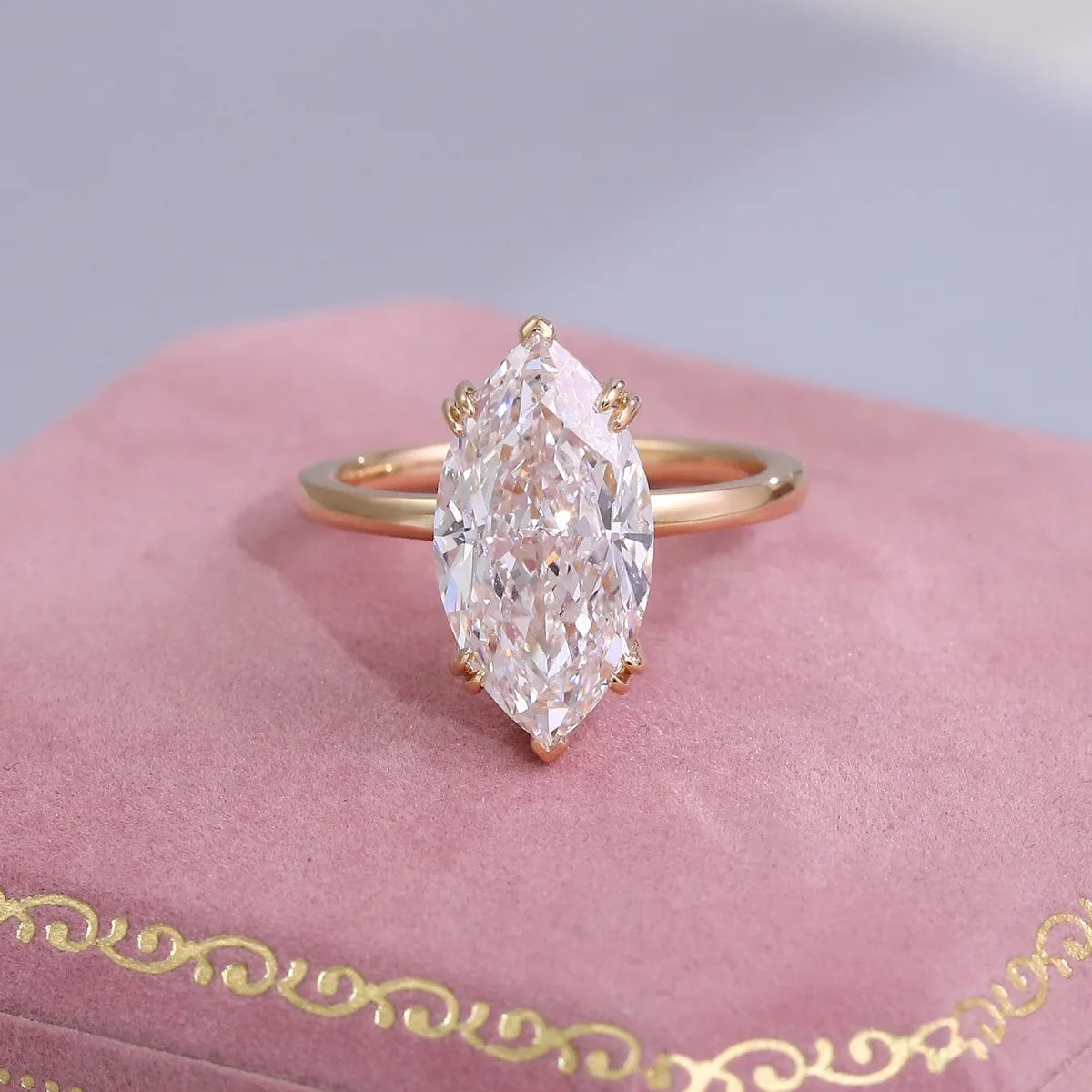 MUSHAN Luxury Custom 14K 18K Gold Rings Band Jewelry With Moissanite Diamond Lab Grown Gemstones Diamond Wedding Ring For Women