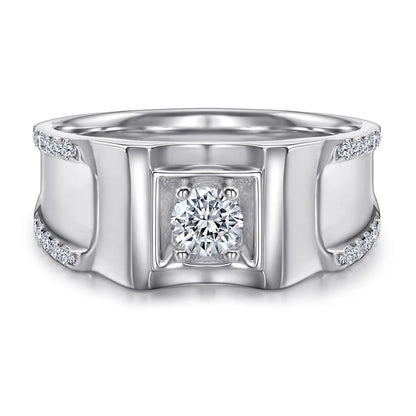 MuShan Jewelry 925 Sterling Silver Ring Wedding Band High Carbon Diamond Bridal Shower Luxury Style Women Rings Fine Jewelry