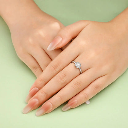 Bague de mariage MuShan Jewelry en argent sterling 925 avec diamant à haute teneur en carbone, cadeau pour fille ou petite amie, bague pour femme, bijou raffiné