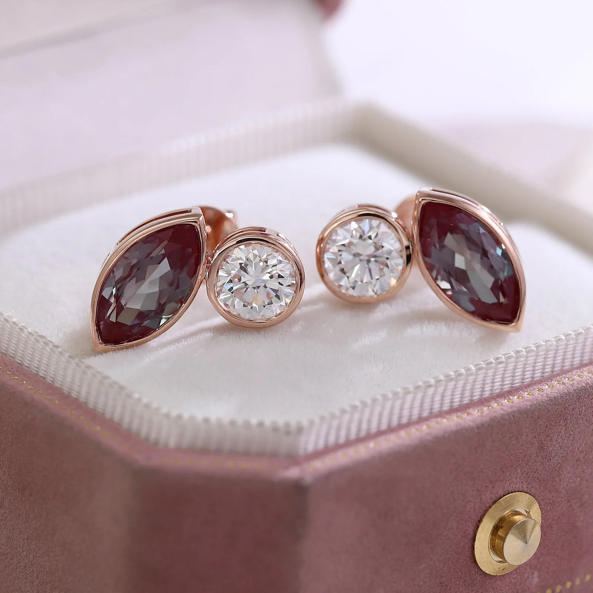 MUSHAN Custom Jewelry 10k 14k 18k Gold 925 Silver Stud Earrings Women 2ct Lab Grown Gemstones Earrings Ear Pin Moissanite Jewel