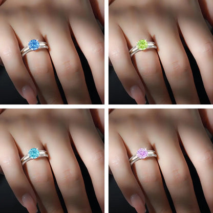 MuShan Jewelry 925 Sterling Silver Ring Wedding Band High Carbon Diamond Party Cocktail  Her Gift Women Rings Fine Jewelry