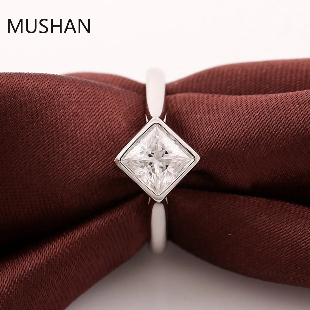 MUSHAN Luxury Custom 14K 18K Gold Rings Band Jewelry With Moissanite Diamond Lab Grown Gemstones Diamond Wedding Ring For Women