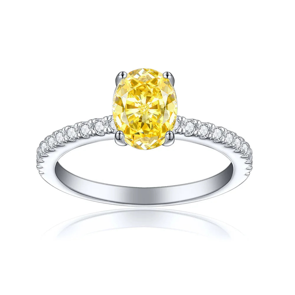 MuShan Jewelry 925 Sterling Silver Ring Wedding Band High Carbon Diamond Chic Style Premium Jewelry Women Rings Fine Jewelry