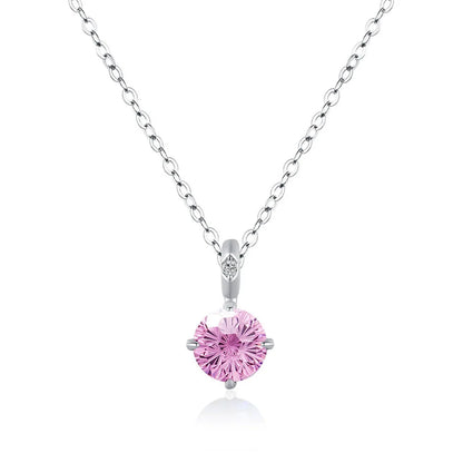 MuShan Jewelry 925 Sterling Silver Necklace Pendant Chain HCD Diamonds Engagement Party Romantic Style Women Necklaces Jewelry