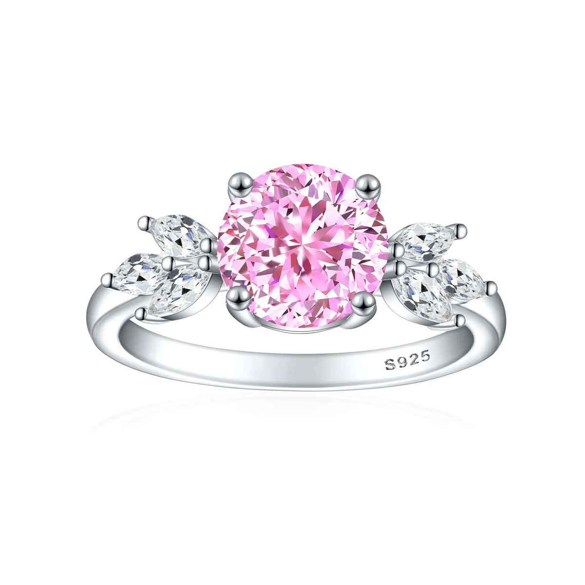 MuShan Jewelry 925 Sterling Silver Ring Wedding Band High Carbon Diamond Engagement Party Chic Style Women Rings Fine Jewelry