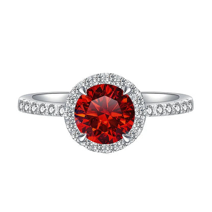 MuShan Jewelry 925 Sterling Silver Ring Wedding Band High Carbon Diamond Birthday Gift Trendy Style Women Rings Fine Jewelry