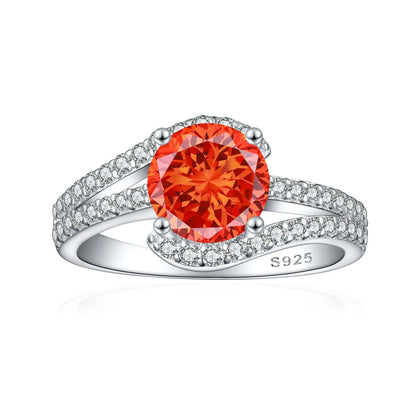 MuShan Jewelry 925 Sterling Silver Ring Wedding Band High Carbon Diamond Cocktail Party Luxury Style Women Rings Fine Jewelry
