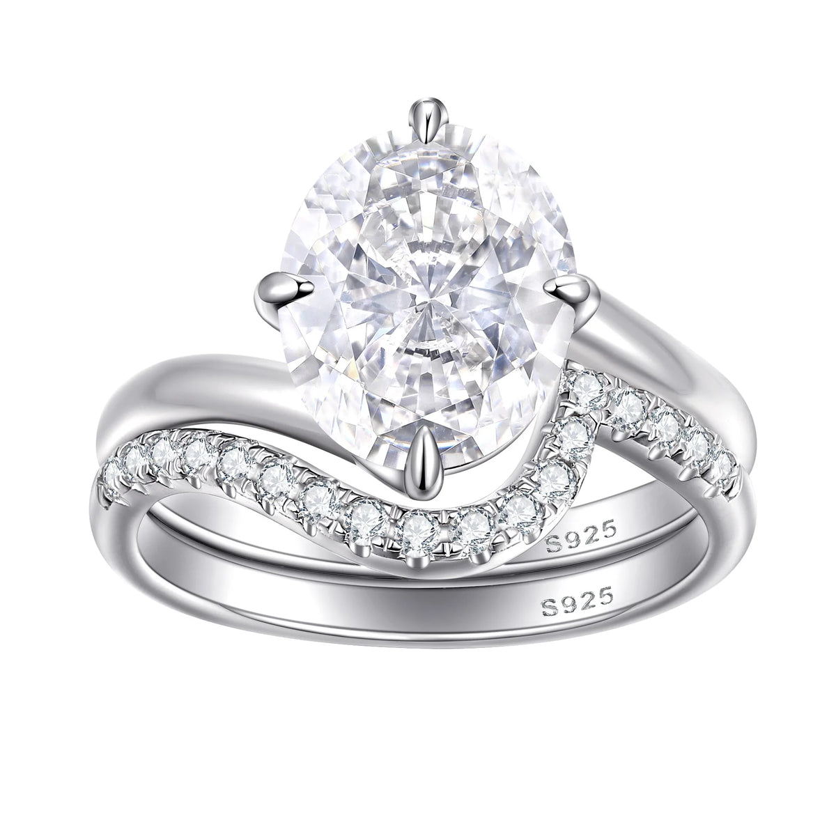 Bague MuShan Luxury Jewelry en argent sterling 925, oxyde de zirconium 5A en forme de cœur, style décontracté pour filles, plaqué or véritable, joaillerie fine
