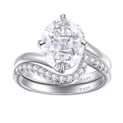 Bague MuShan Luxury Jewelry en argent sterling 925, oxyde de zirconium 5A en forme de cœur, style décontracté pour filles, plaqué or véritable, joaillerie fine