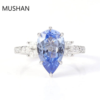 MUSHAN Luxury Custom 14K 18K Gold Rings Band Jewelry With Moissanite Diamond Lab Grown Gemstones Diamond Wedding Ring For Women