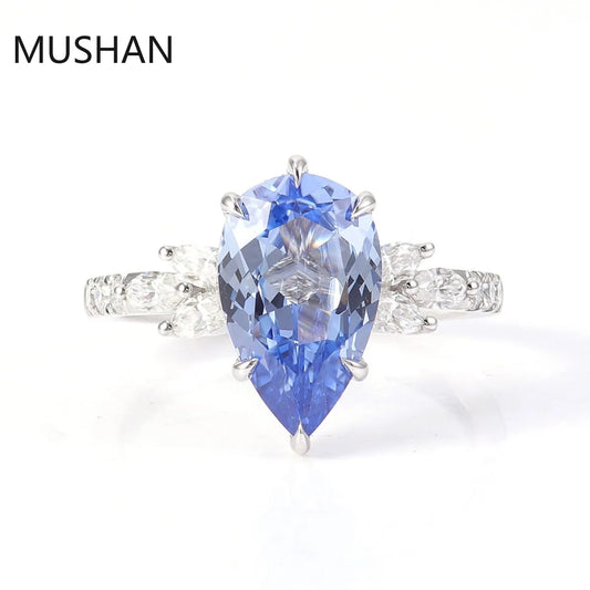 MUSHAN Luxury Custom 14K 18K Gold Rings Band Jewelry With Moissanite Diamond Lab Grown Gemstones Diamond Wedding Ring For Women