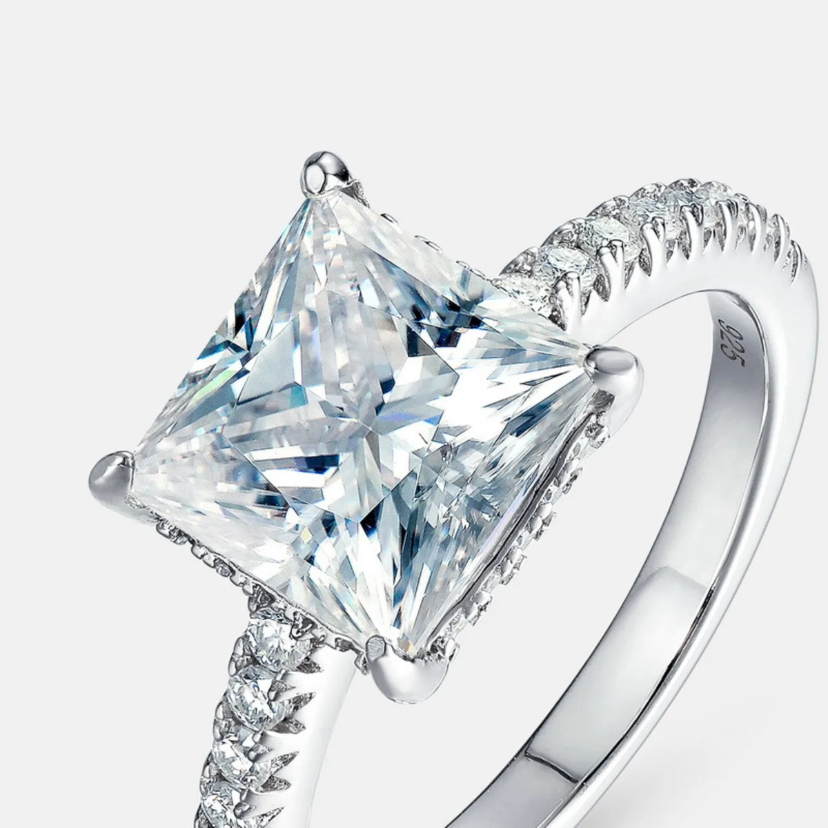 MUHAN Luxury Jewelry  925 Sterling Silver Ring Wedding Band  Women GRA Certificate Moissanite Diamond Rings D Color Fine Jewelry