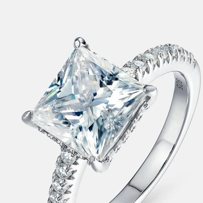 MUHAN Luxury Jewelry  925 Sterling Silver Ring Wedding Band  Women GRA Certificate Moissanite Diamond Rings D Color Fine Jewelry