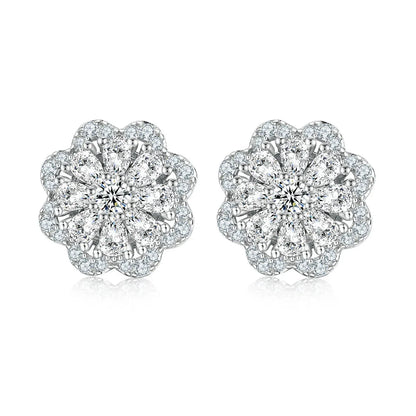 MuShan Luxury Jewelry 925 Sterling Silver Earrings Zircon 5A Dangle Party for Wife Real Gold Plated Fine Jewelry Earring