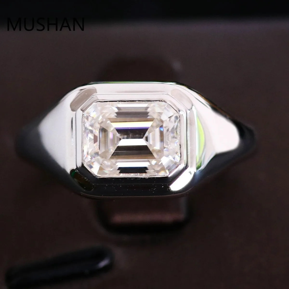 MUSHAN Luxury Custom 14K 18K Gold Rings Band Jewelry With Moissanite Diamond Lab Grown Gemstones Diamond Wedding Ring For Women