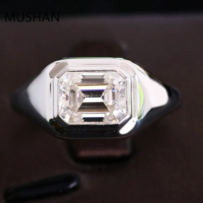MUSHAN Luxury Custom 14K 18K Gold Rings Band Jewelry With Moissanite Diamond Lab Grown Gemstones Diamond Wedding Ring For Women