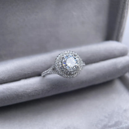 Bague MUSHAN Luxury Jewelry en argent sterling 925 pour femme, diamant moissanite émeraude certifié GRA, couleur D, joaillerie fine