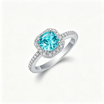 MUSHAN Custom Jewelry 925 Sterling Silver Ring Band for Women 1ct Lab Grown Gemstones Ruby Emerald Sapphire Rings Jewelry