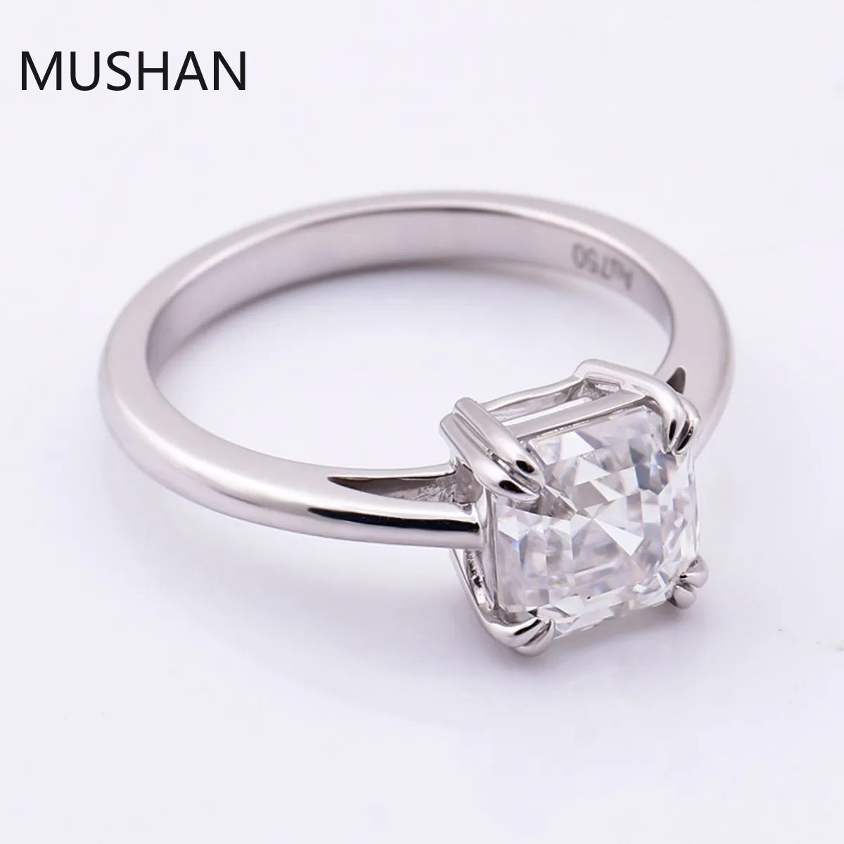MUSHAN Luxury Custom 14K 18K Gold Rings Band Jewelry With Moissanite Diamond Lab Grown Gemstones Diamond Wedding Ring For Women