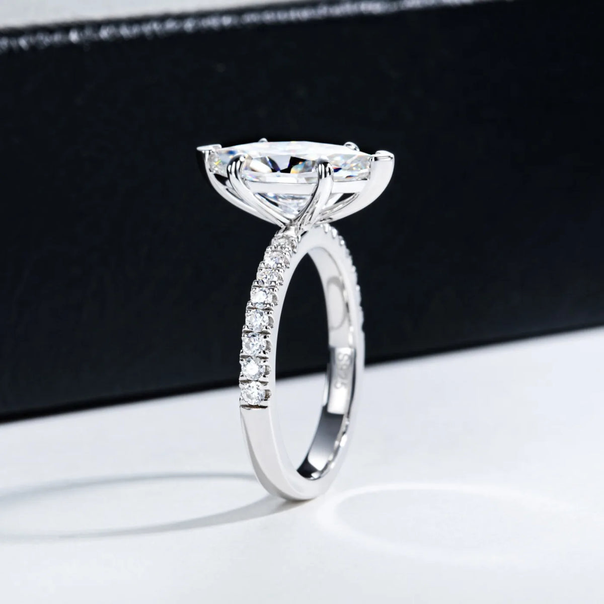 MUHAN Luxury Jewelry  925 Sterling Silver Ring Wedding Band  Women GRA Certificate Moissanite Diamond Rings D Color Fine Jewelry