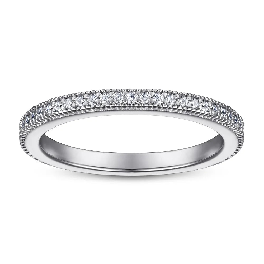 Anillos de compromiso de plata de ley 925 MuShan Jewelry, bandas con circonita cúbica 7A, anillos de aniversario románticos, regalo para mujer