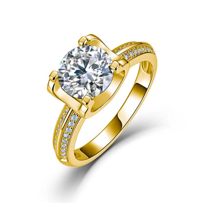 Anillo de plata de ley 925 MUSHAN Luxury Jewelry para mujer, con diamante de moissanita color D certificado por GRA, joyería fina.